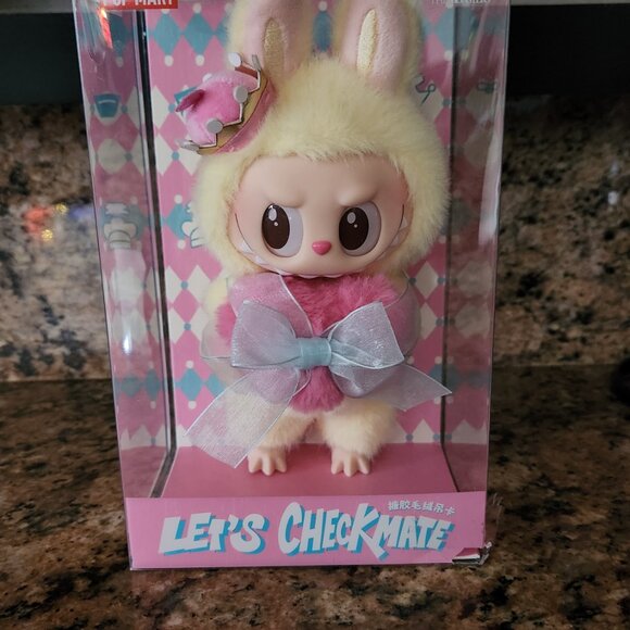 POP MART Labubu “Let’s Checkmate” Bunny Plush Doll Includes bag - Picture 3 of 6